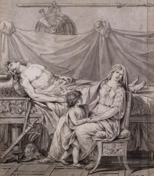 Die Trauer von Andromache Neoklassizismus Jacques Louis David Ölgemälde